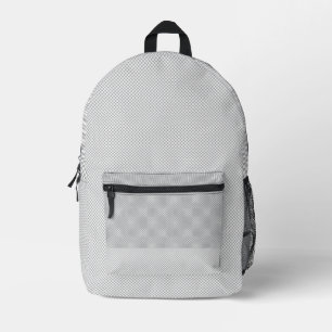 Minimalistischer grauer Punktmuster-Rucksack Bedruckter Rucksack
