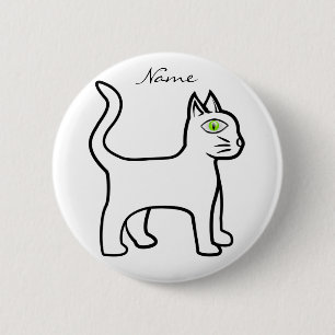 Minimalistischer Grünauge Button