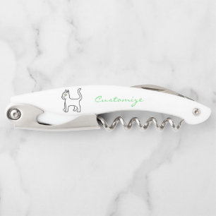 Minimalistischer Grünauge Kellnermesser