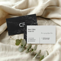 Minimalistischer Gründer CEO & Consultant-Visitenk