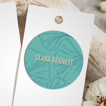 Minimalistischer grüner florale elegante Botanik