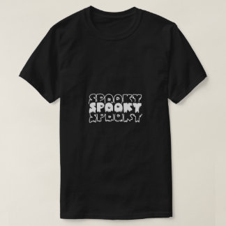 Minimalistischer Grusel – Halloween-Typografie-Kun T-Shirt