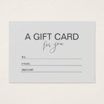 Minimalistischer Gutscheinbetrag in Rosa