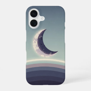 Minimalistischer Halbmondhorizont iPhone 16 Hülle