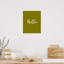 Minimalistischer Hallo-Poster