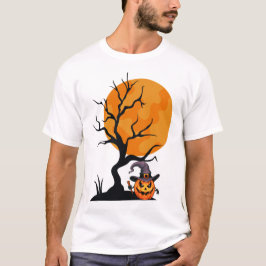 Minimalistischer Halloween-Feiertag T-Shirt