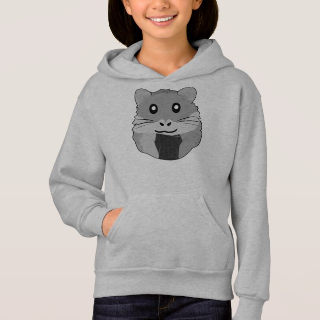 Minimalistischer Hamster Hoodie (Vorderseite)
