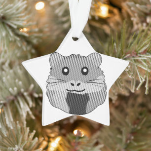 Minimalistischer Hamster Ornament