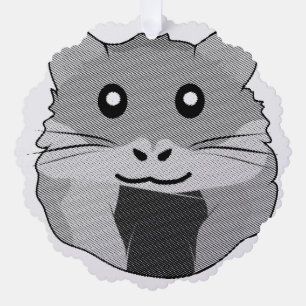 Minimalistischer Hamster Ornament Karte
