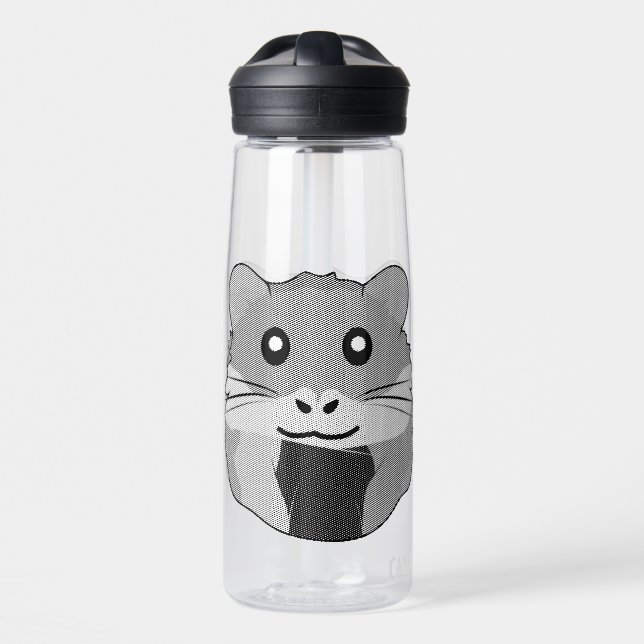 Minimalistischer Hamster Trinkflasche (Vorne)