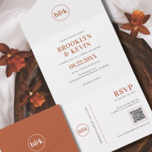 Minimalistischer Haushalt Terracotta Rust QR | FOT