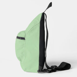 Minimalistischer hellgrüner Hintergrund Crossbody Bag