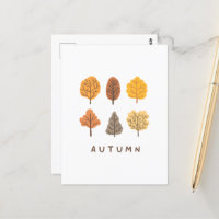 Minimalistischer Herbstbaum