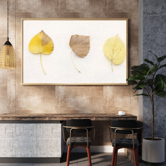 Minimalistischer Herbstblätter-Kunstprint – Neutra Poster (Von Creator hochgeladen)