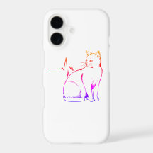Minimalistischer Herzschlag-Kater