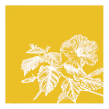 Minimalistischer Hibiskus Blume Kunst