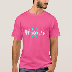 Minimalistischer High Rock Lake - North Carolina T-Shirt