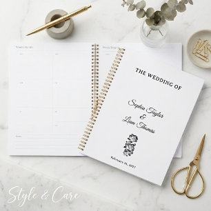 Minimalistischer Hochzeitsplaner Eleganter Eventor Planer