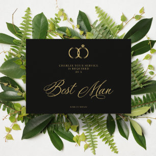 Minimalistischer Hochzeitssender Trauzeuge Luxus