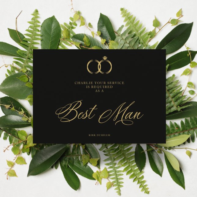 Minimalistischer Hochzeitssender Trauzeuge Luxus (Von Creator hochgeladen)