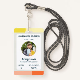 Minimalistischer Homeschoid-Ausweis Ausweis