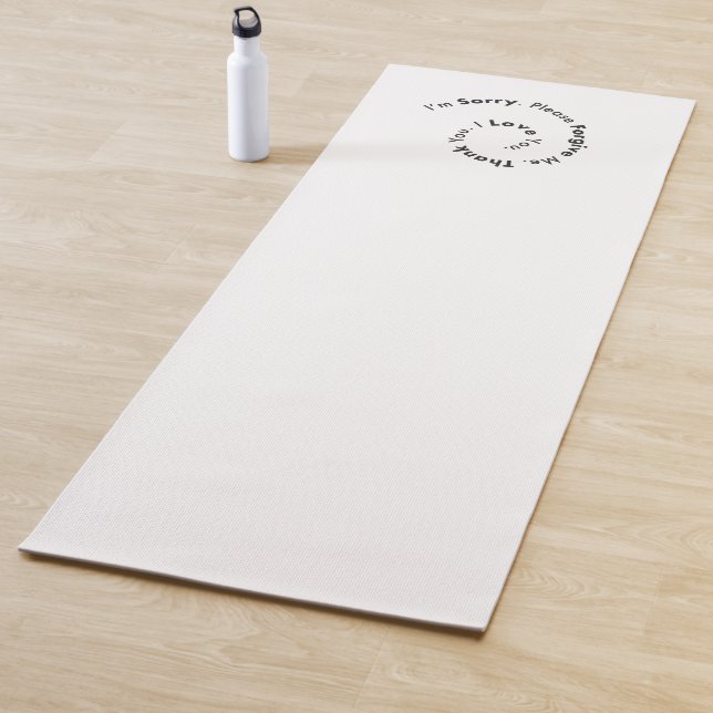 Minimalistischer Hoponopon Yogamatte (Beispiel)