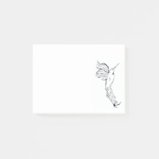 Minimalistischer Humming Bird Post-it Klebezettel