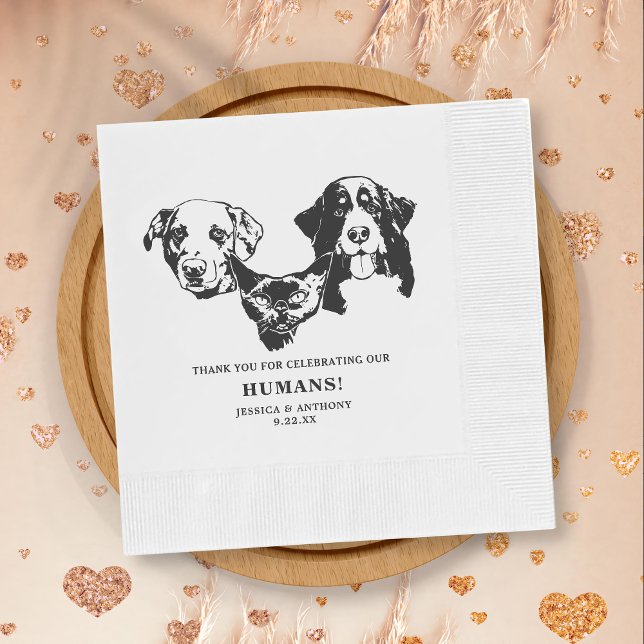 Minimalistischer Hundekuchen Serviette (Von Creator hochgeladen)