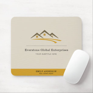Minimalistischer Immobilienmaklerbetrieb Mousepad