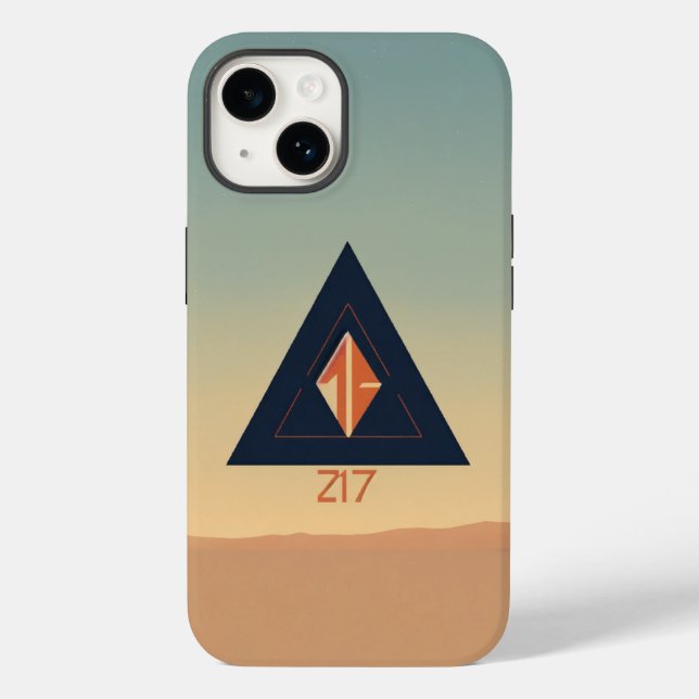 Minimalistischer Indie Rock Band Logo iPhone Case (Rückseite)