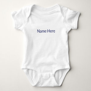 Minimalistischer Individuelle Name Baby Strampler