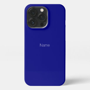 Minimalistischer individuelle Name Monogramm Kobal iPhone 13 Pro Hülle