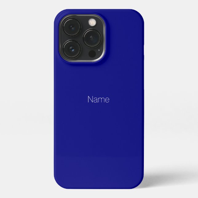 Minimalistischer individuelle Name Monogramm Kobal iPhone Hülle (Rückseite)