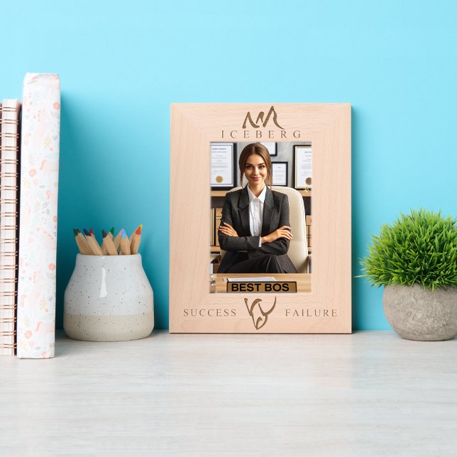 Minimalistischer Inspirationserfolg Iceberg Geätzte Rahmen (Von Creator hochgeladen)