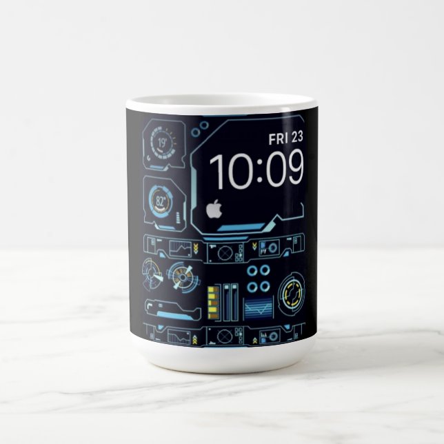 Minimalistischer IT-Spezialist-Arbeitsplatz-Mug Kaffeetasse (Mittel)
