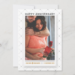 Minimalistischer Jahrestag Save The Date