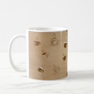 Minimalistischer Kaffee-Cup gestreiftes Muster - M Kaffeetasse