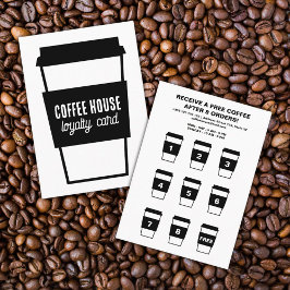 Minimalistischer Kaffee Treuekarte
