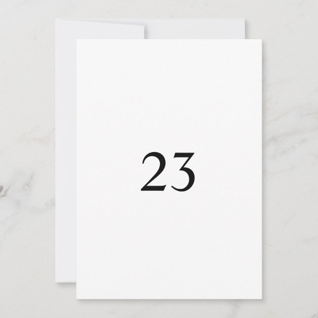 Minimalistischer Kalligraphietext Einladung (Vorderseite)