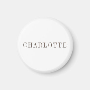 Minimalistischer klassischer Beruflicher Name Magnet