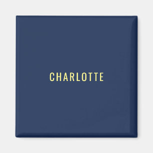 Minimalistischer Klassischer Professioneller Blau Magnet