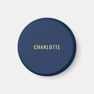 Minimalistischer Klassischer Professioneller Blau  Magnet