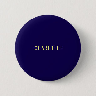 Minimalistischer Klassischer Professioneller Blaue Button