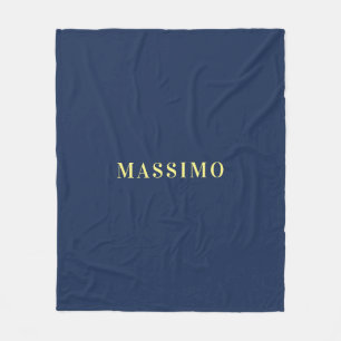 Minimalistischer Klassischer Professioneller Blaue Fleecedecke