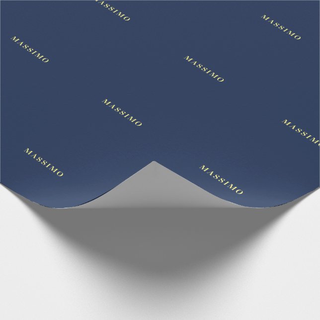 Minimalistischer Klassischer Professioneller Blaue Geschenkpapier (Ecke)