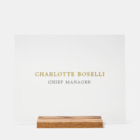 Minimalistischer Klassischer Professioneller Goldf