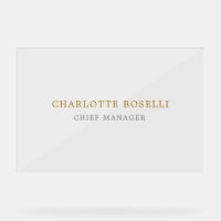 Minimalistischer Klassischer Professioneller Goldf