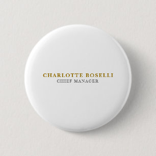 Minimalistischer Klassischer Professioneller Goldf Button