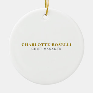 Minimalistischer Klassischer Professioneller Goldf Keramik Ornament