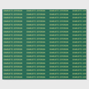Minimalistischer klassischer professioneller grüne geschenkpapier